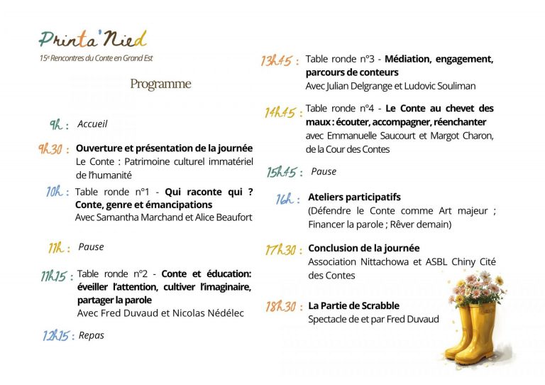 Programme Printa'Nied 2026